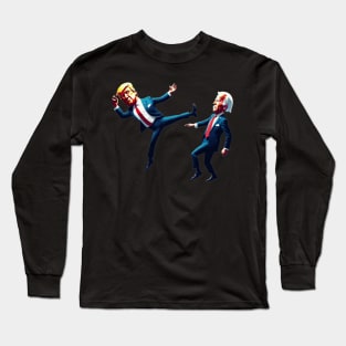 Trump kick Long Sleeve T-Shirt